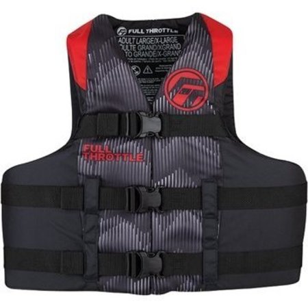 FULL THROTTLE Vest-S/M Red Nylon, #112200-100-030-22 112200-100-030-22